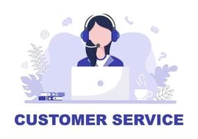 contact-us-customer-service-for-personal-assistant-service-person-advisor-and-social-media-network-illustration-vector